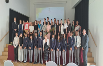 Closing event of the school visit of Rajkumar College, Rajkot to the Maharaja Schools (Bednarska School), Warsaw